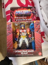 Masters of the Universe Origins x Transformers Optimus Prime Armor He-Man Action