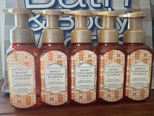 5- Bath Body Works Sweet Cinnamon Pumpkin Foaming Hand Soap 8.75 Fl Oz.