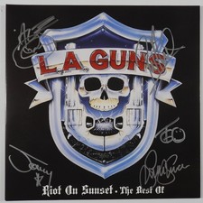 L.A. Guns JSA Signed Autograph Album Record LP Vinyl Best Of