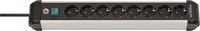 Brennenstuhl 1391030800 3m Indoor Angle IP20 Black Silver 8 AC Outlet s 