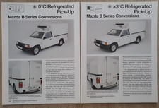 Mazda B Series Refrigerated Pick-Up Conversion Brochures / Leaflets c.1990