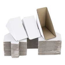Adjustable Cardboard Corner Protector 10x10x4cm Pack of 40 White