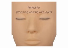 Lash Mannequin Head 3 Layers Safe Soft Silicone High Simulation Makeup Practice