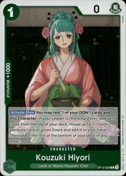 Kouzuki Hiyori OP12-028 Rare Foil Legacy of the Master One Piece TCG