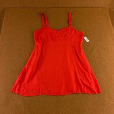 Old Navy Womens Size XXL Red Crepe Sleeveless Fit & Flare Mini Dress NWT