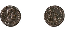 Roman Empire Coin ¼ Of Maiorina Constantine 348-349 A.D.