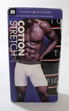 Tommy Hilfiger Men's Cotton Stretch Boxer Brief 3-Pack AC2 Large Black NWT