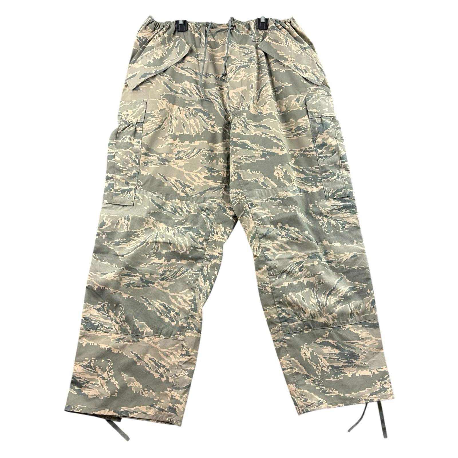 Military Tennier APECS Air Force Pants Mens Size Large Short Tiger Stripe Camo