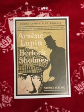 Vintage Art Print Mounted , Sherlock Holmes , Herlock Shomes