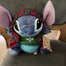 Disney Stitch Plush NWT Green Holiday Sweater And Vest