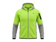 Russell Athletic Dri-Power 360 Full-Zip Hoodie XXL 18 Youth Neon Green/Gray