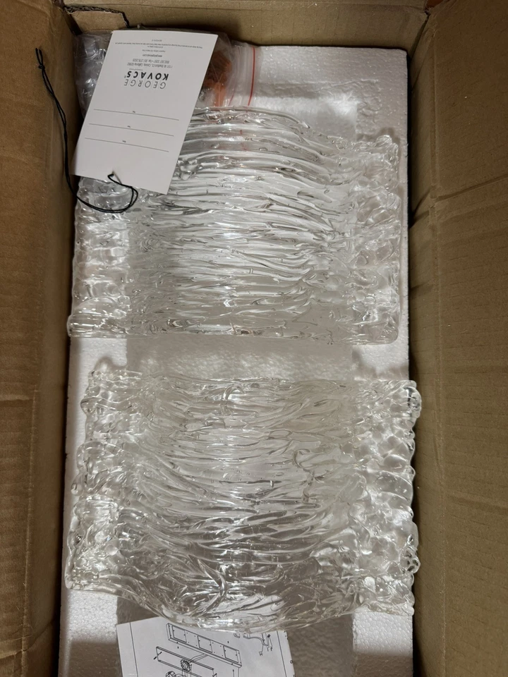 George Kovacs P5282-077-L Bosque Hielo Cromo LED Baño Tocador Luz Foto 2 de 4