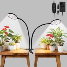 Clip On Grow Lights for Indoor Plants, High PAR  PPFD Full Spectrum Plant Li...