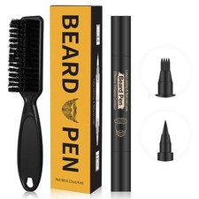 Beard Pencil Filler for man Water Proof 1 Count Pack of 1 , BLACK PEN BRUSH