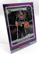 2024-25 Panini NBA Hoops #234 - Stephon Castle RC Purple Winter Variant, NM+