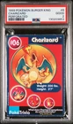 1999 POKEMON BURGER KING PERFORATED #6 CHARIZARD PSA 2