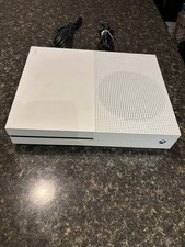 Microsoft Xbox One S 1TB - White with Power Cable and HDMI.