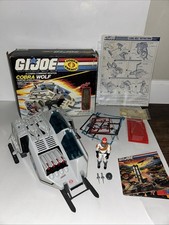 Vintage 1987 GI JOE Cobra Wolf 100  Comp. Ice Viper  Box  File Card  Blueprint