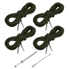 4pcs 51 Inch Replacement Drawstring Cords with Threaders, Navy Green
