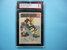 1954/55 PARKHURST NHL HOCKEY CARD #57 DOUG MOHNS ROOKIE RC KSA 5 EX NICE PARKIE. rookie card picture