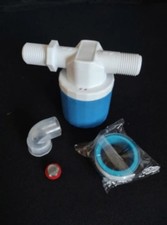 Automatic Water Level Float Ctrl Valve Kit Vtg Plastic Elbow Filter No Power Rqd
