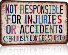 Vintage Man Cave Decor Funny Metal Tin Signs Garage Bar Wall Sign-07 