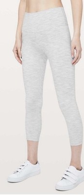 Lululemon Wunder Under Crop Legging Sz 10 Wee Are From Space Nimbus Battleship