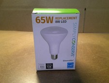 SIMPLY CONSERVE 8W LED REPLACEMENT BULB 65W NEW