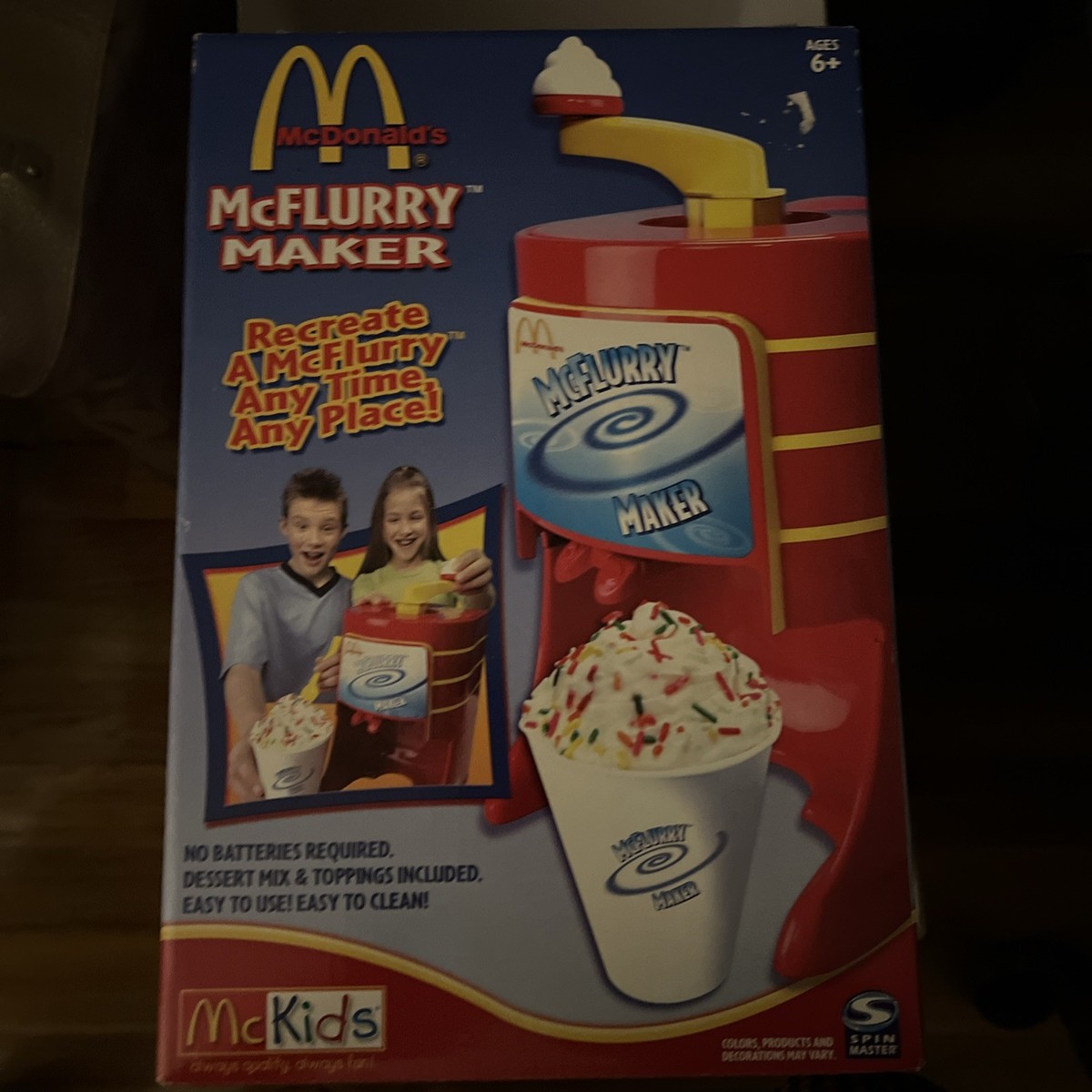 McDonald's   エンボス加工コンプリートセット A26 Vintage 2003 McDonalds McFlurry Maker Kids Toy Ice Cream