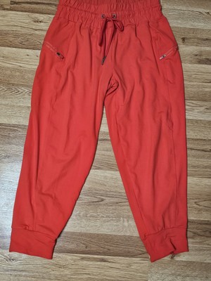 Embrace Life Athleisure Women's  Orange Capri Joggers Size Medium 