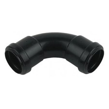 FLOPLAST 32mm Black Pushfit Waste Pipe Bend - Bag of 5 - FREE Next-Day Delivery