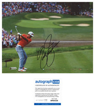 RICKIE FOWLER SIGNED TPC PLAYERS CHAMPIONSHIP 8x10 PHOTO w/PROOF & AUTOGRAPH COA