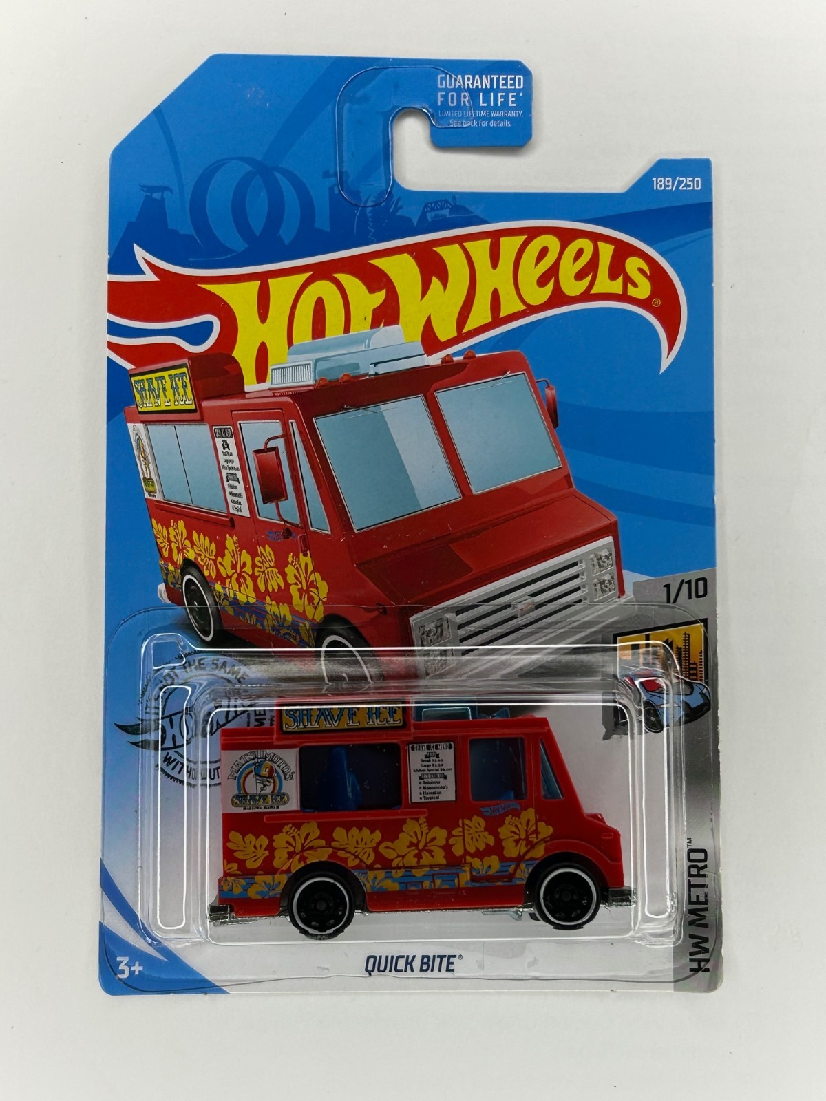 Hot Wheels 2019 HW Metro Quick Bite Food Truck Red, 189/250 new nip