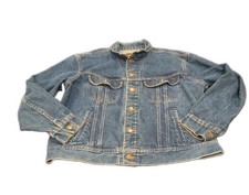 Vintage Lee MR Riders Trucker Jean Denim Jacket 44L 80's