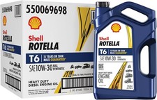 3 Pack, Shell Rotella T6 Full Synthetic 10W-3...