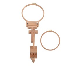 Holz Stickrahmen Halter 360 Grad Drehung Verstellbar Schreibtisch St&auml;nder5661