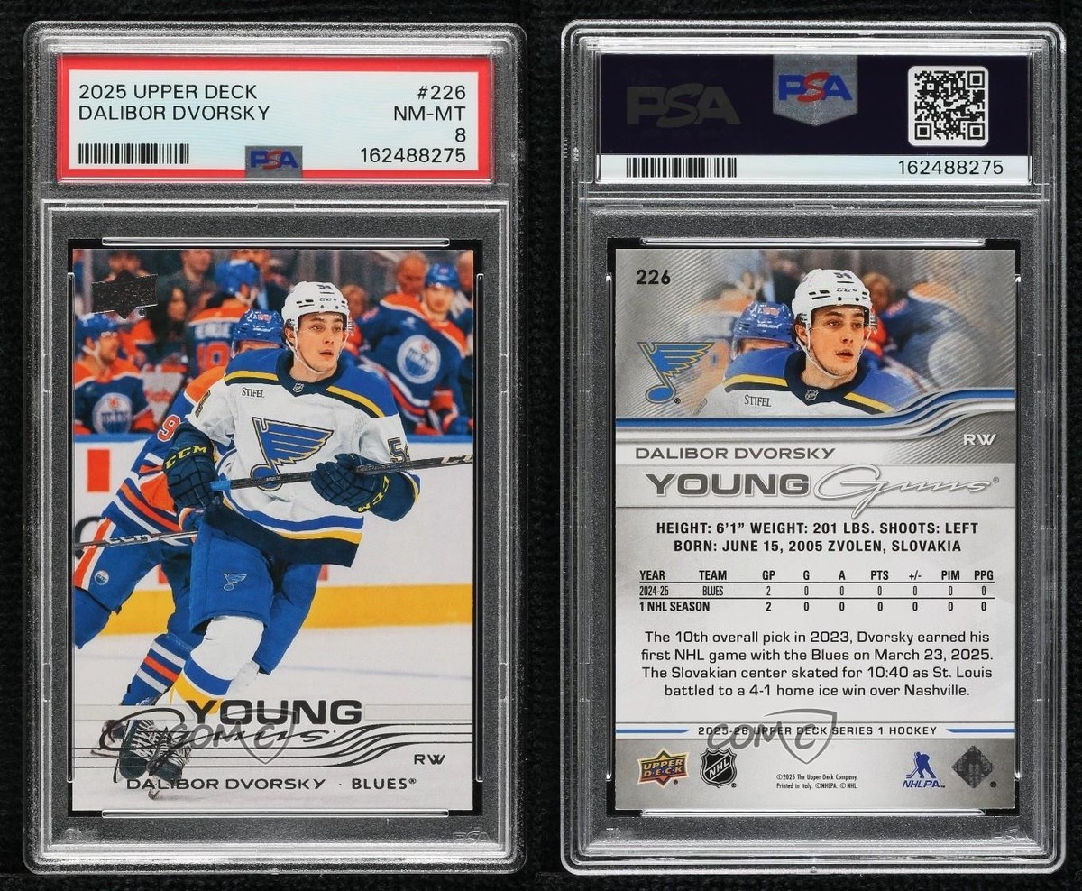 2025-26 Upper Deck Series 1 - Young Guns Dalibor Dvorsky #226 (RC