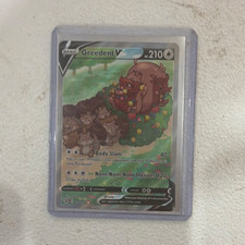 Pokémon TCG Greedent V & Mew Holo Card Lot - English, 2 Cards, 2021