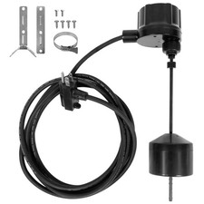 Vertical Float Switch with 10FT Cable Piggyback Plug , AC 115V/230V 16Amps, ...