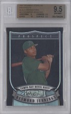 2007 Bowman Sterling Prospects Black Refractor 4/25 Desmond Jennings BGS 9.5 0b0