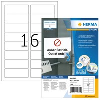 Herma Universal-Etiketten Special, 88,9 X 33,8 Mm, Weiß 1 Bis 20 Stk Spare 25%