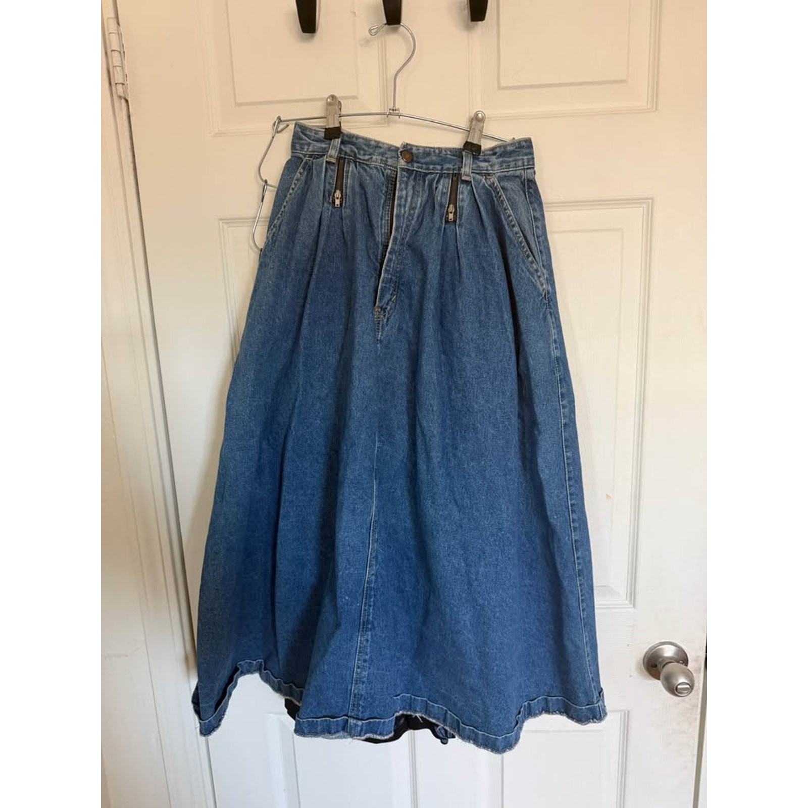 Vintage Long Denim Skirt