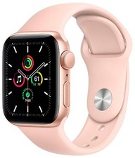 Apple Watch SE Cell Gold 44mm Pink Silicon Band, Parfait état - Reconditionné