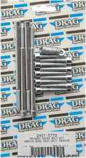 Drag Specialties Primary Cover Socket-Head Bolt Set Chrome Smooth 2401-0772