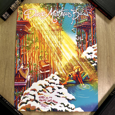 Dave Mathews Band 2018 JPJ Arena Charlottesville Virginia USA Concert Poster AP
