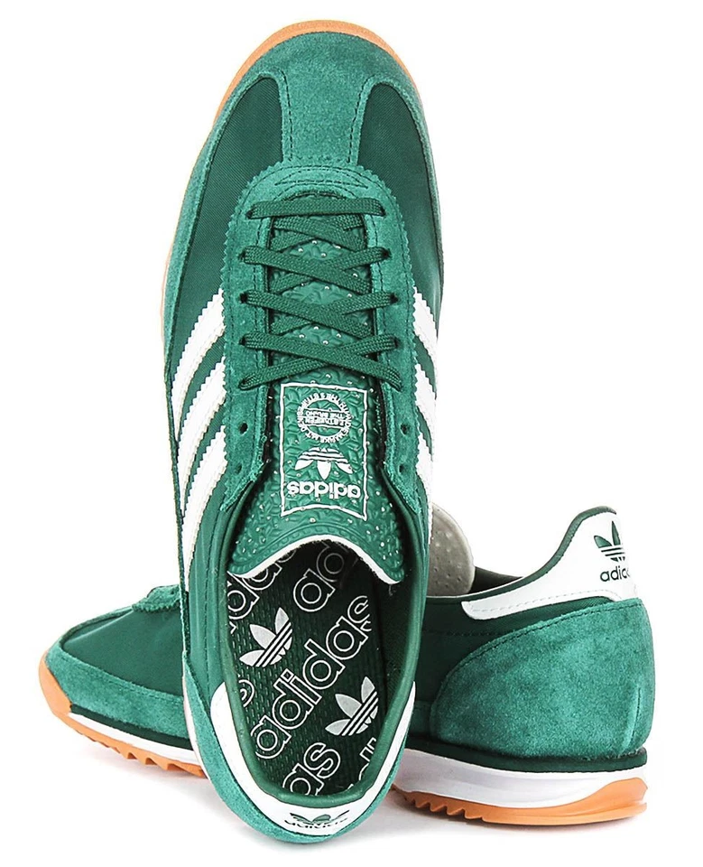 Adidas Trainer Solar En Daim Avec Semelle En Caoutchouc Femme Vert EU37-41 - Photo 4/4