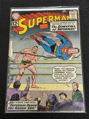 Superman DC Action Comics Comic Book Very Good Vintage Super Hero #155