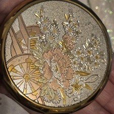 Vintage Pink Lady Powder Compact with Mirror ...