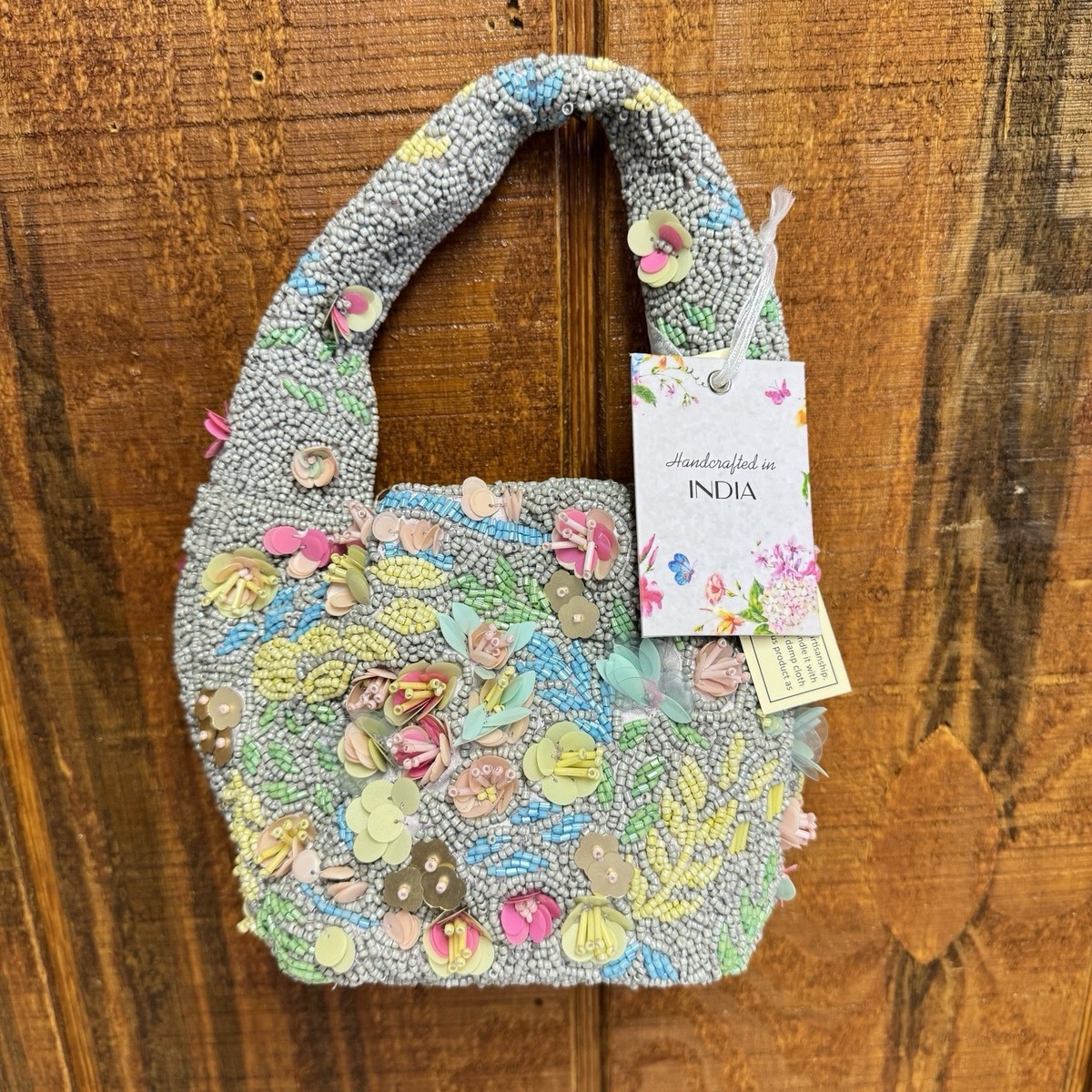 Viral Made In India Beaded Blossom Shoulder Bag