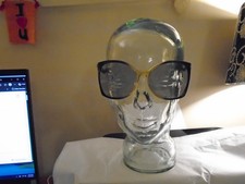 VINTAGE Clear Oversized 1980  s Corning Sunglasses 2054M Korea L-18